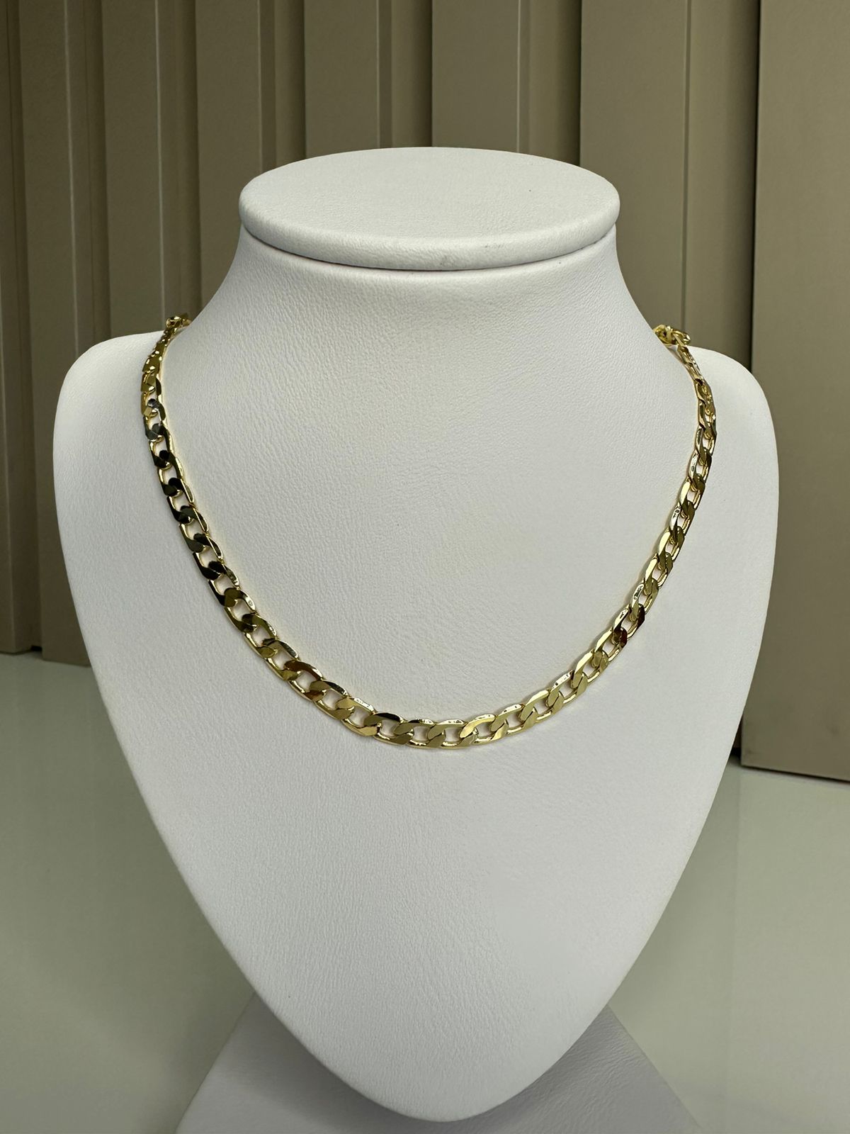 Cadena Cubana Gruesa DAMA en Oro Laminado (6mm)