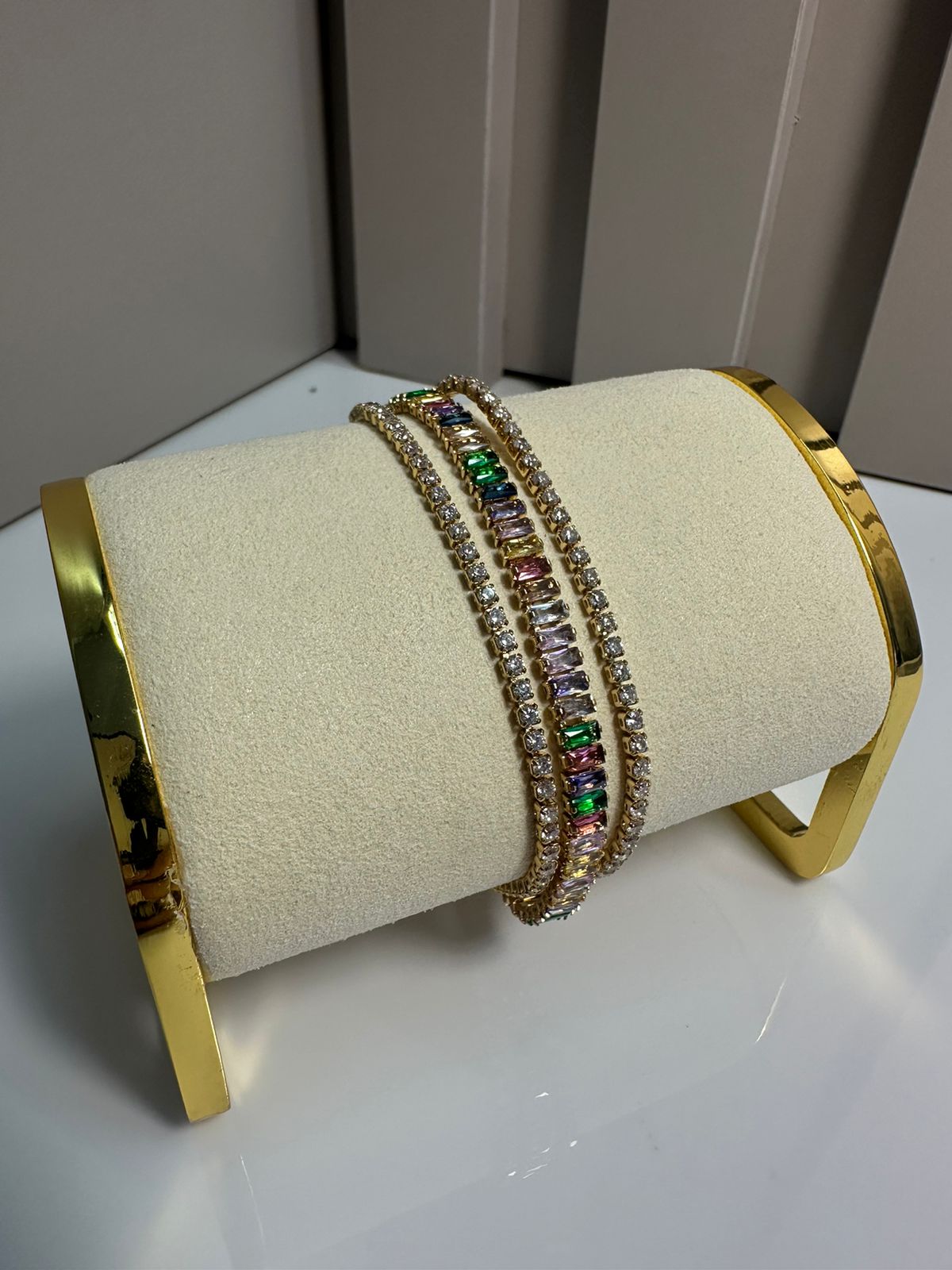Pulsera Multicolor DE LUJO en Oro 18k Laminado