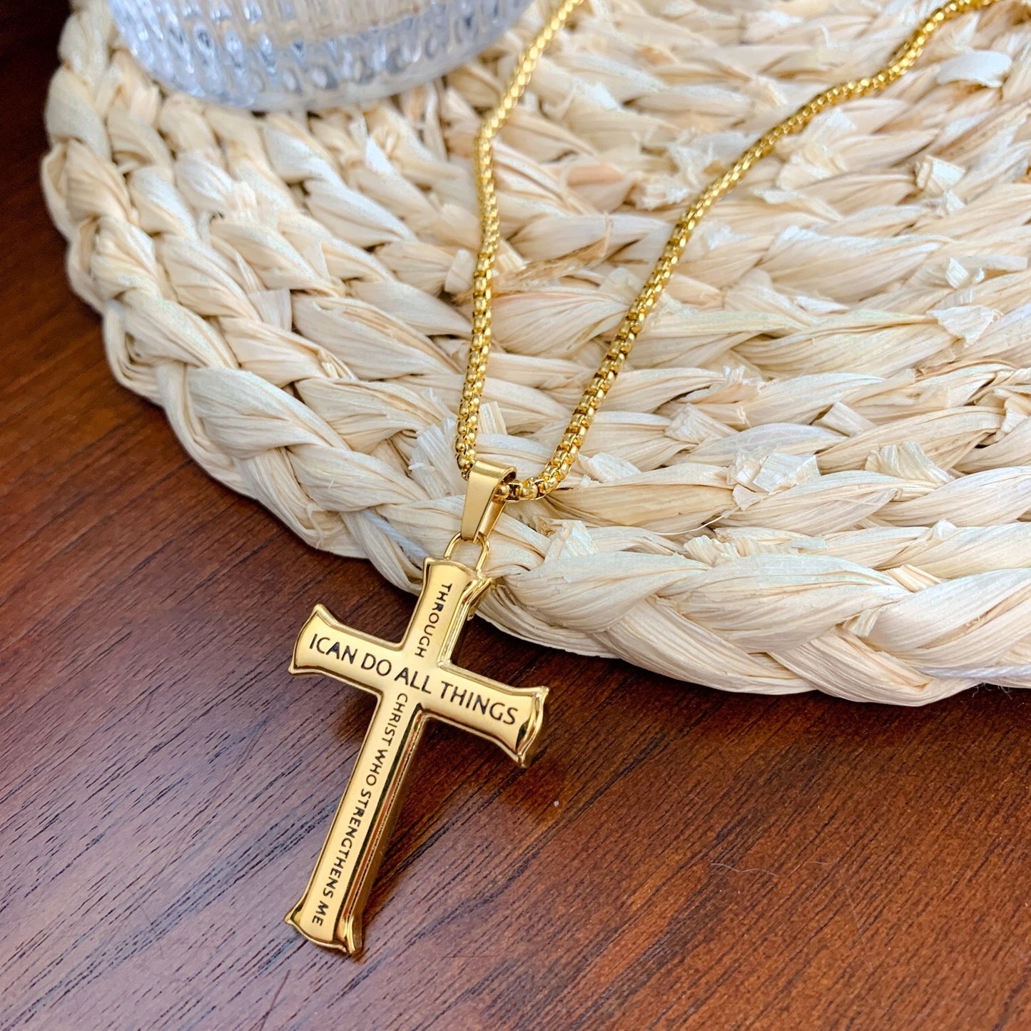 Cadena Veneciana + Dije Versículo