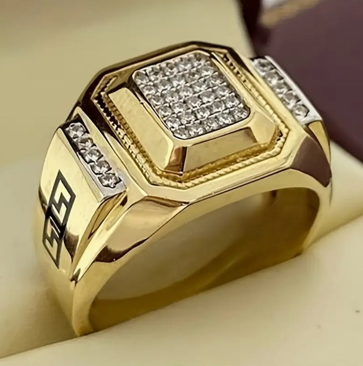 Anillo Caballero Ref 122 en oro 18k laminado