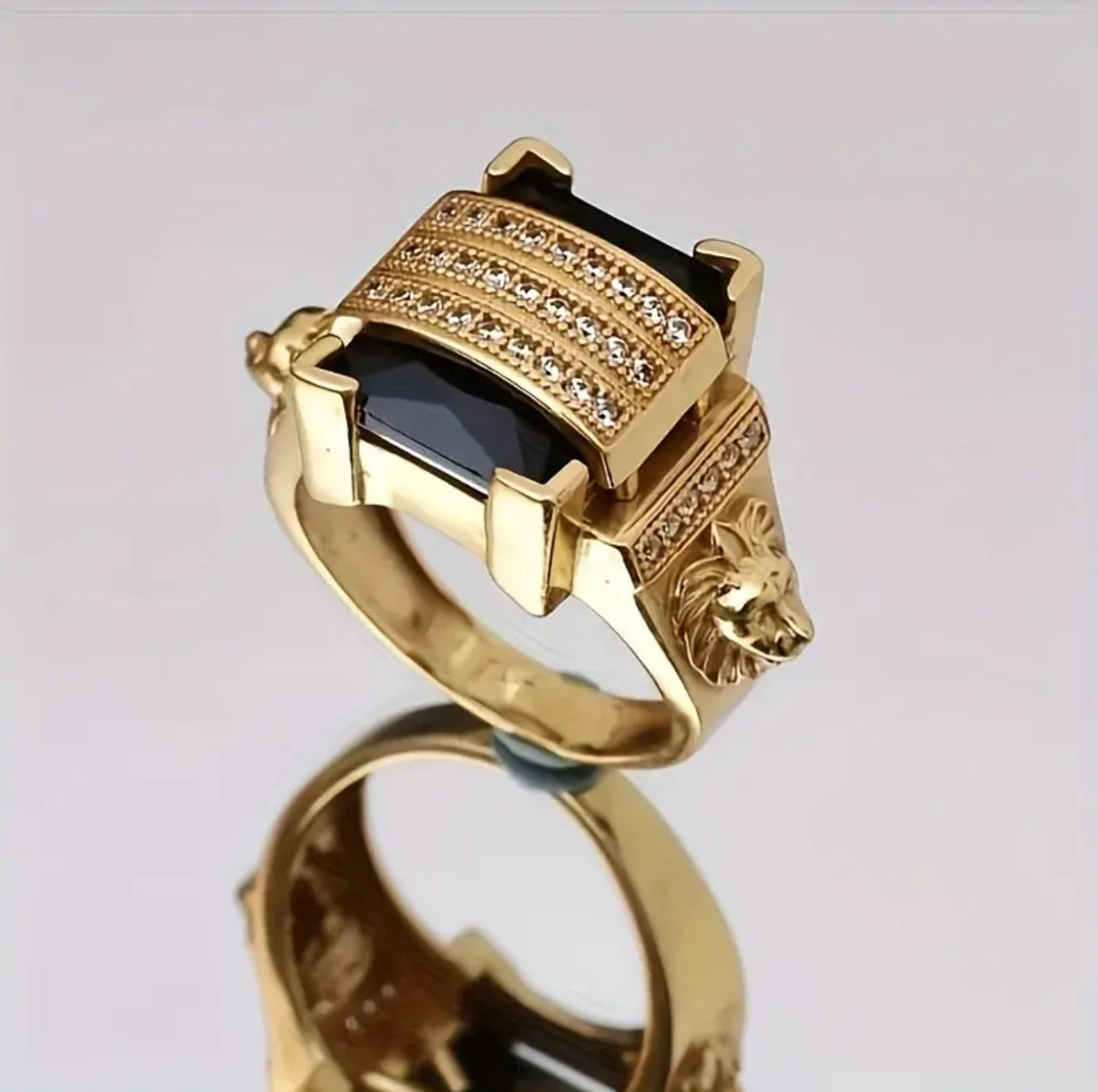 Anillo Caballero Ref 146 en oro 18k laminado