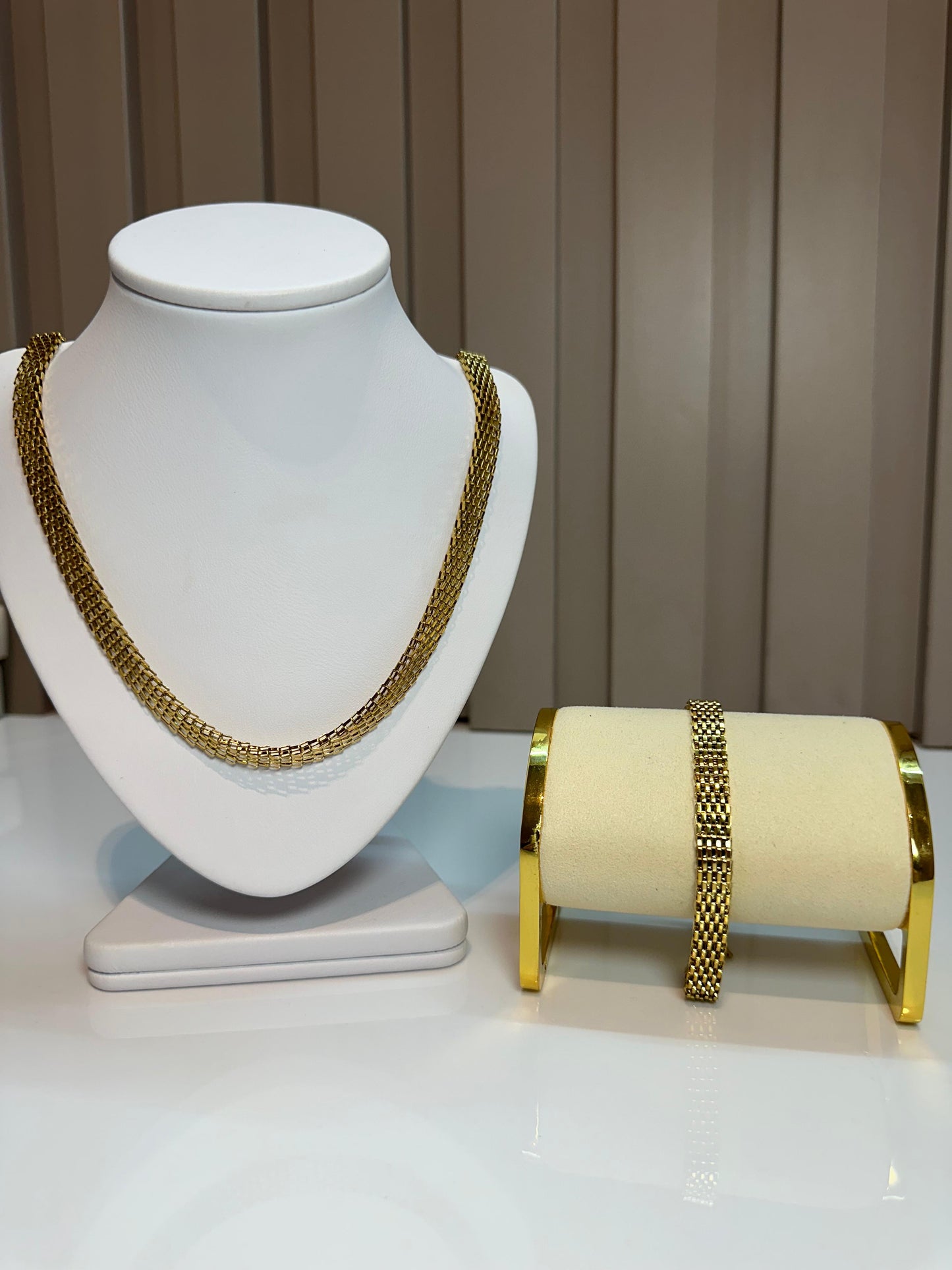 Combo Cadena + Pulsera Chinesca en Oro Laminado 18k