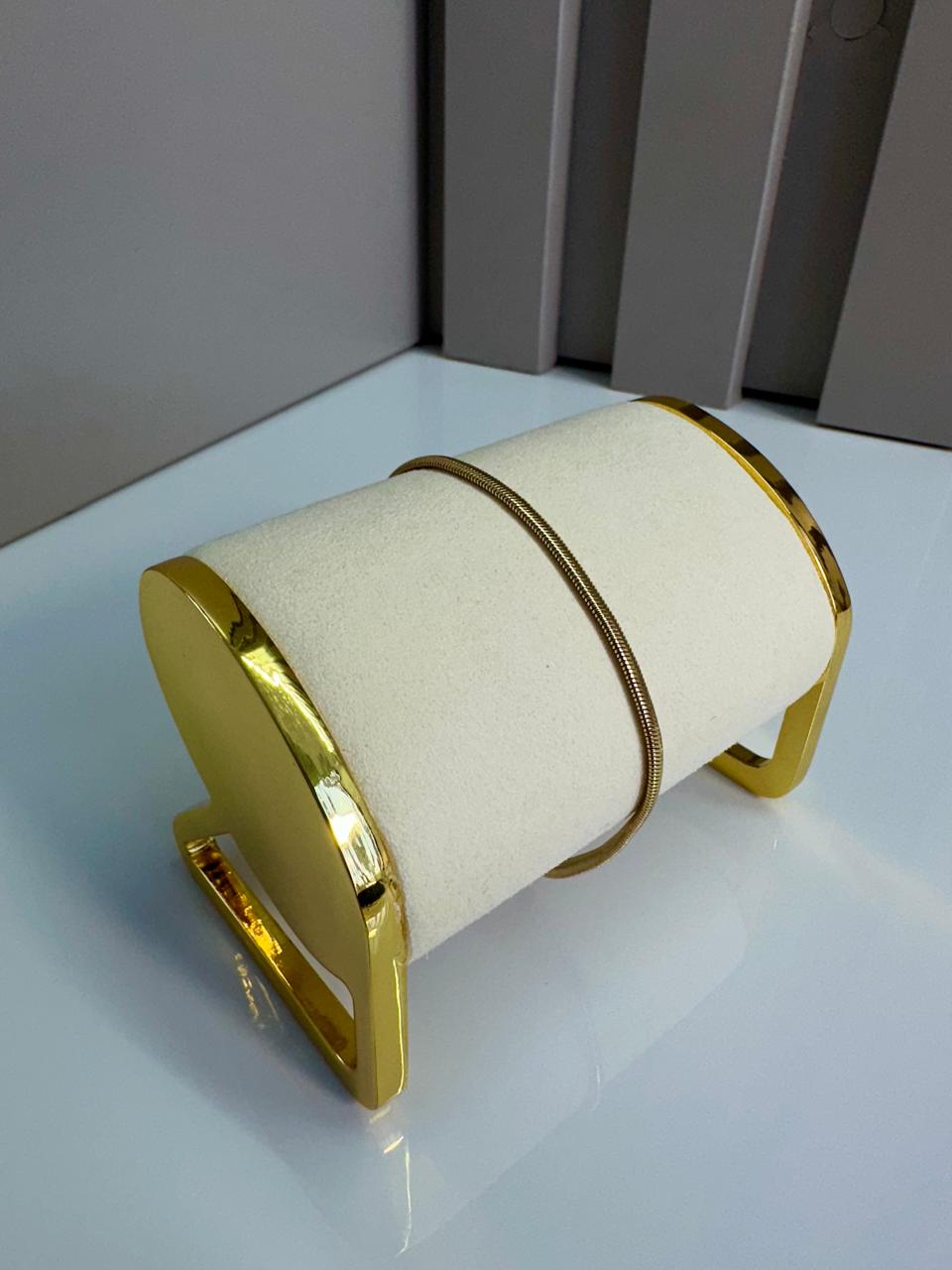 Pulsera Serpiente Delgada en Oro 18k Laminado