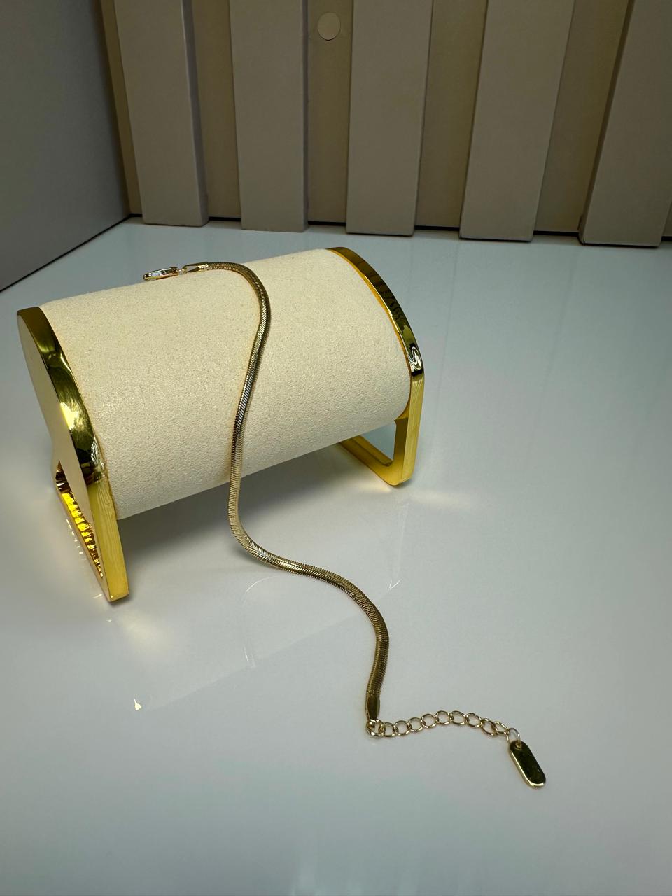 Pulsera Serpiente Delgada en Oro 18k Laminado