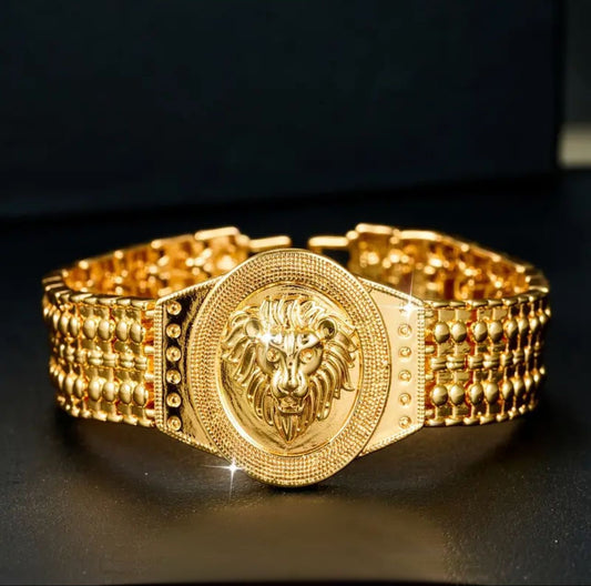 Pulsera León en Oro 18k Laminado