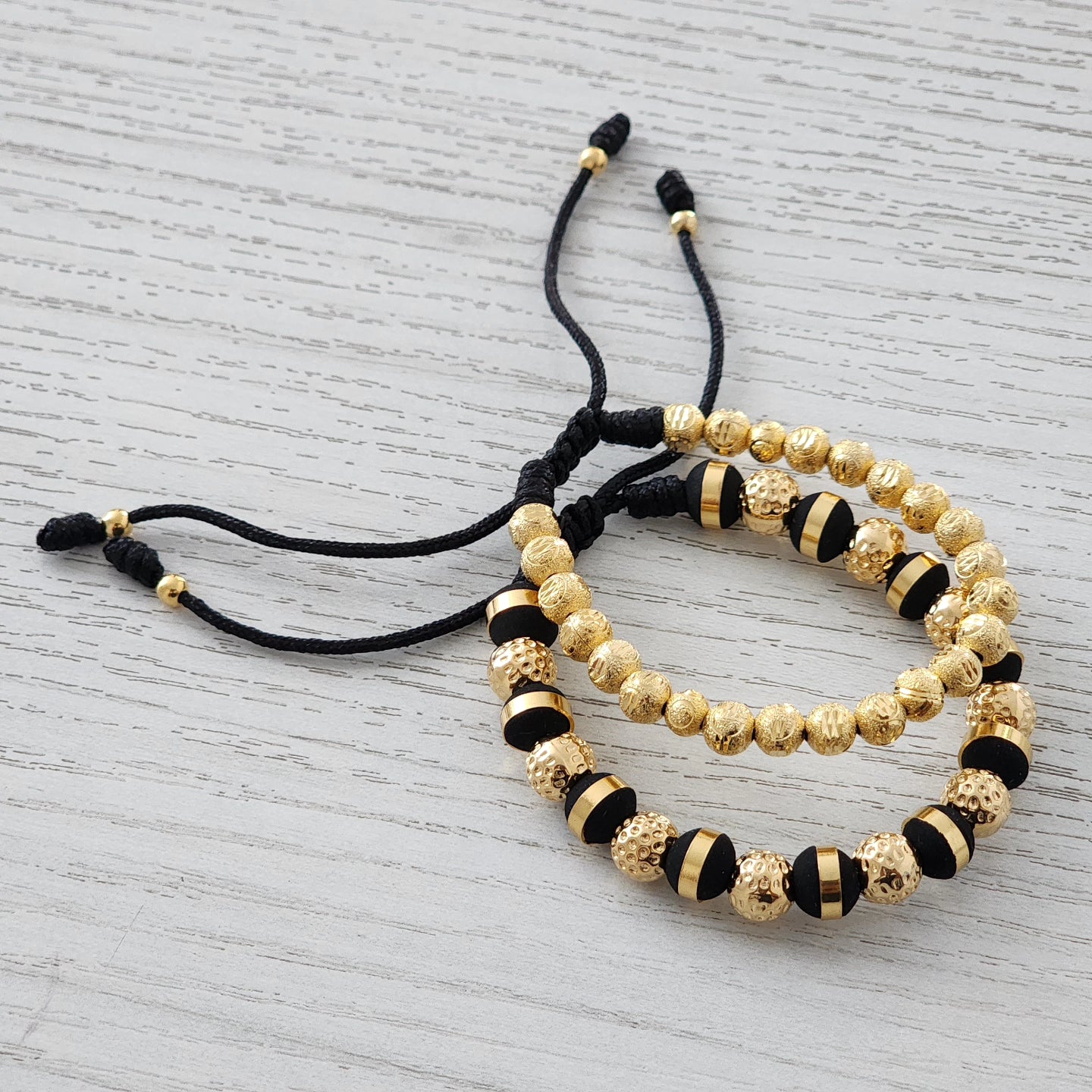 COMBO DUPLA Pulseras ORO 18K LAMINADO