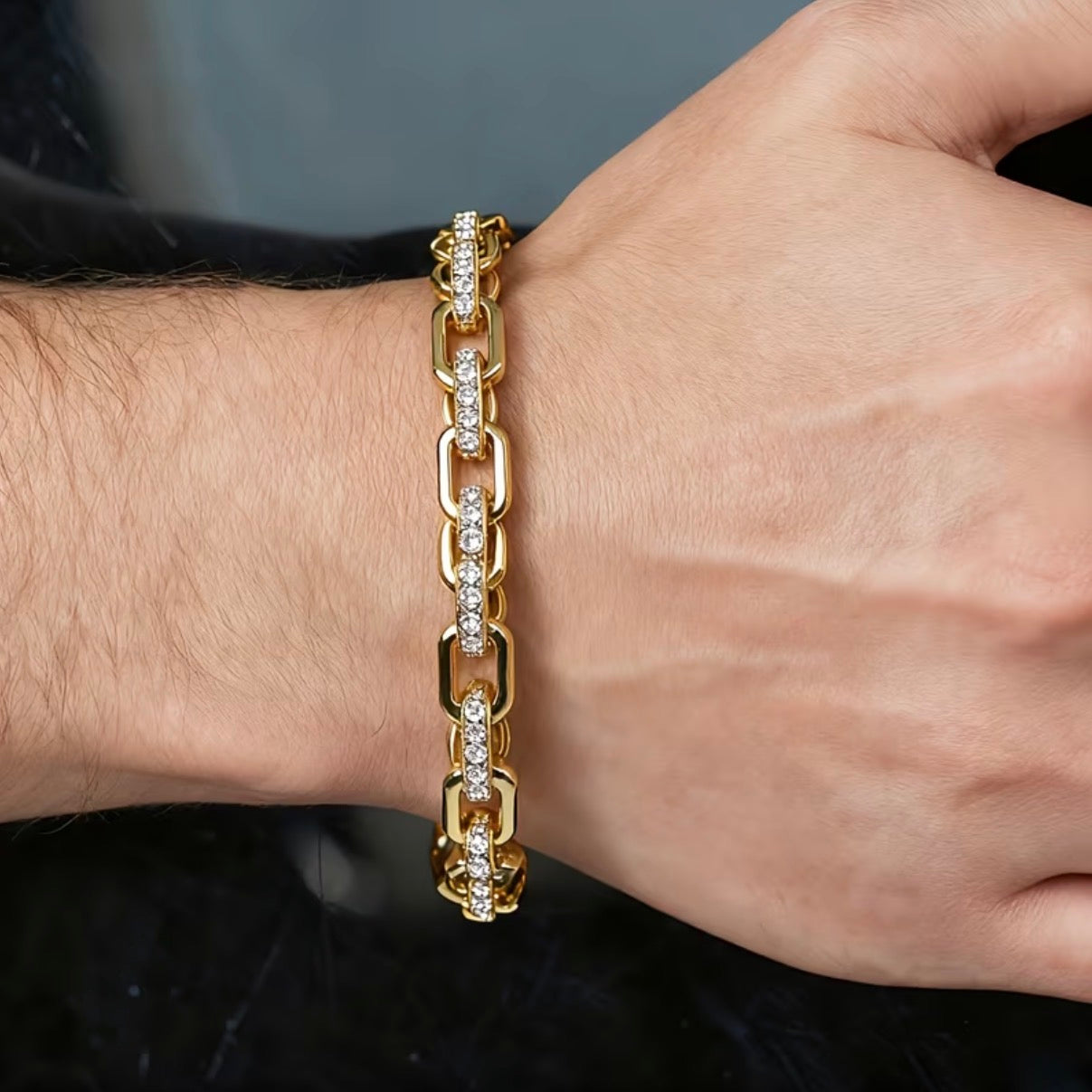 Pulsera PaperClip en Oro 18k Laminado