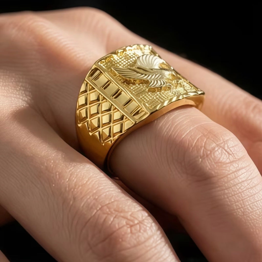 Anillo Caballero Ref 111 en Oro 18K Laminado