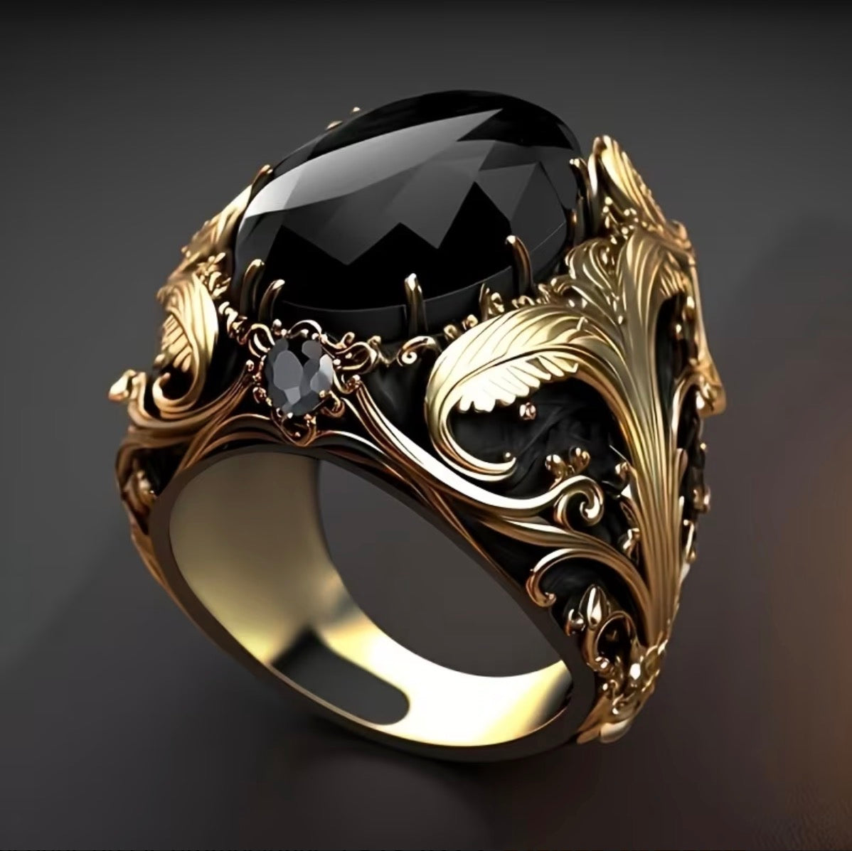 Anillo Caballero Ref 177 en Oro 18K Laminado