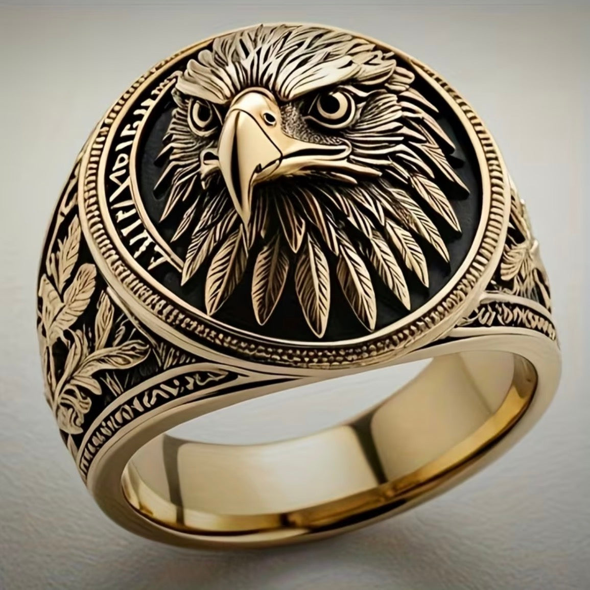 Anillo Caballero Ref 178 en Oro 18K Laminado