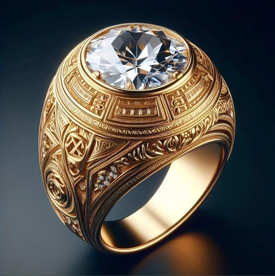 Anillo Caballero Ref 180 en Oro 18K Laminado