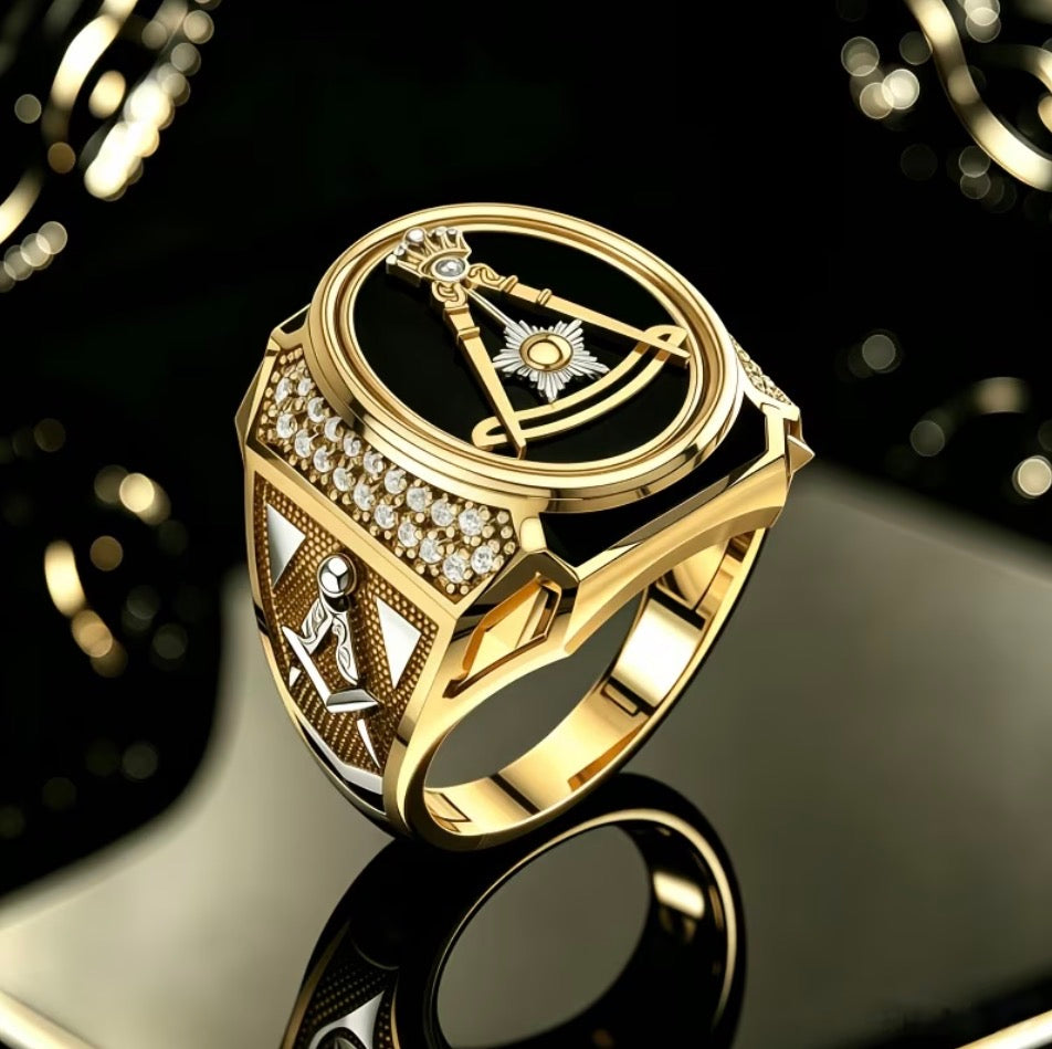 Anillo Caballero Ref 181 en Oro 18K Laminado