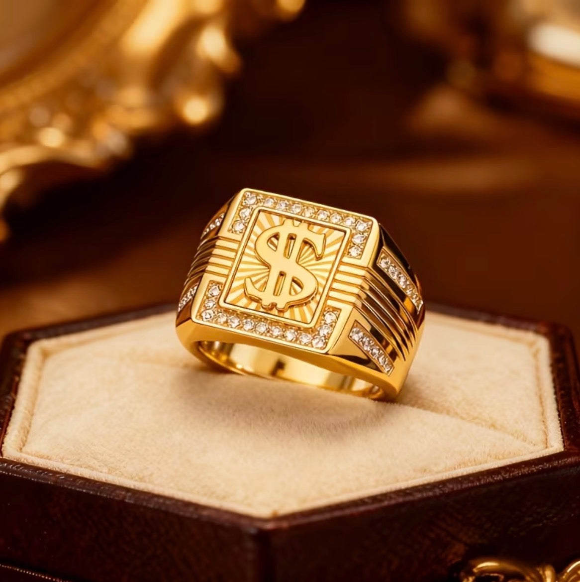 Anillo Caballero Ref 182 en Oro 18K Laminado