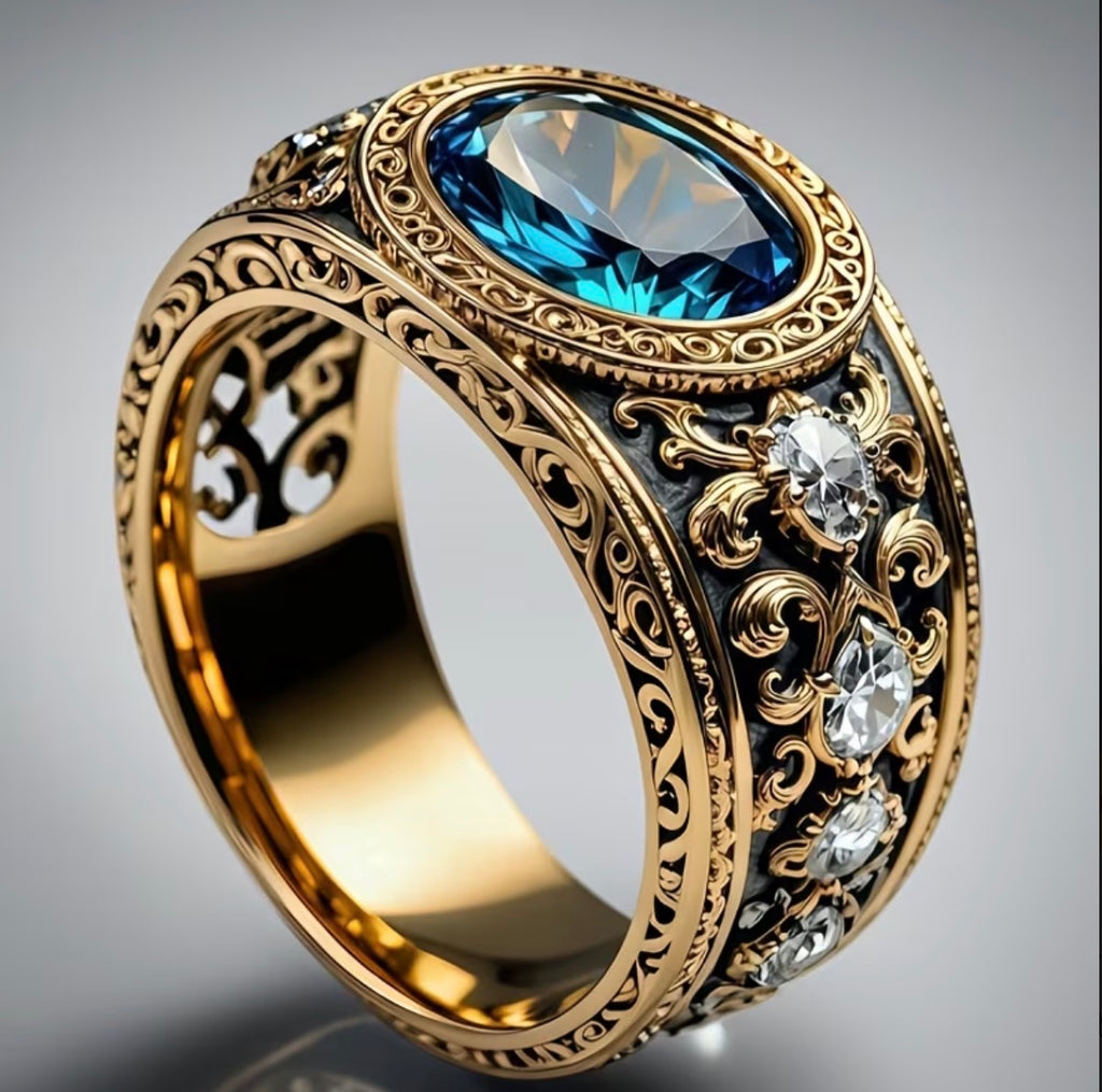 Anillo Caballero Ref 183 en Oro 18K Laminado