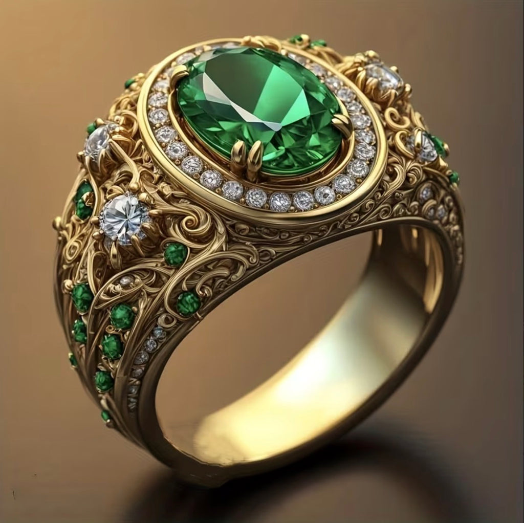 Anillo Caballero Ref 184 en Oro 18K Laminado