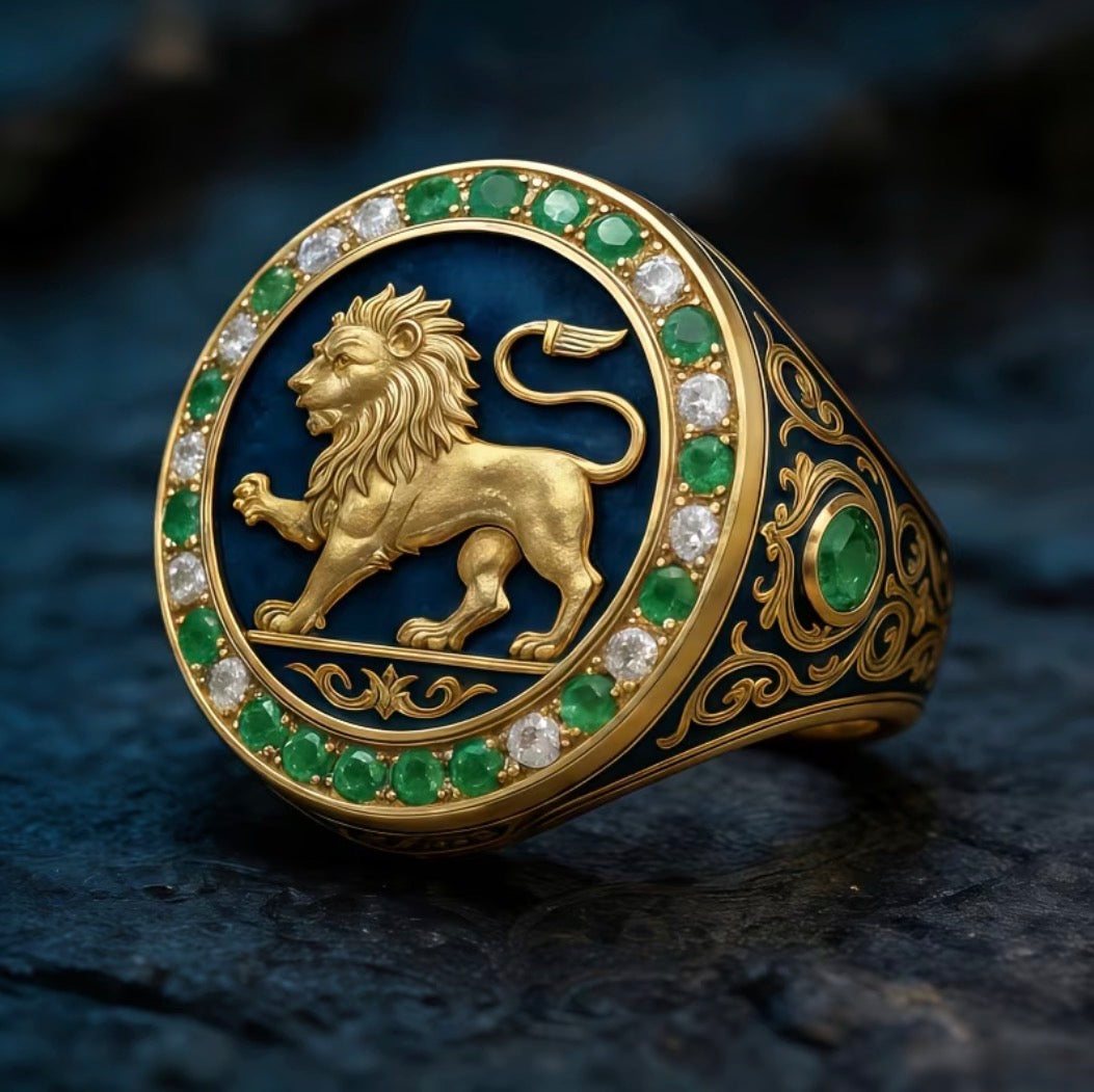 Anillo Caballero Ref 185 en Oro 18K Laminado