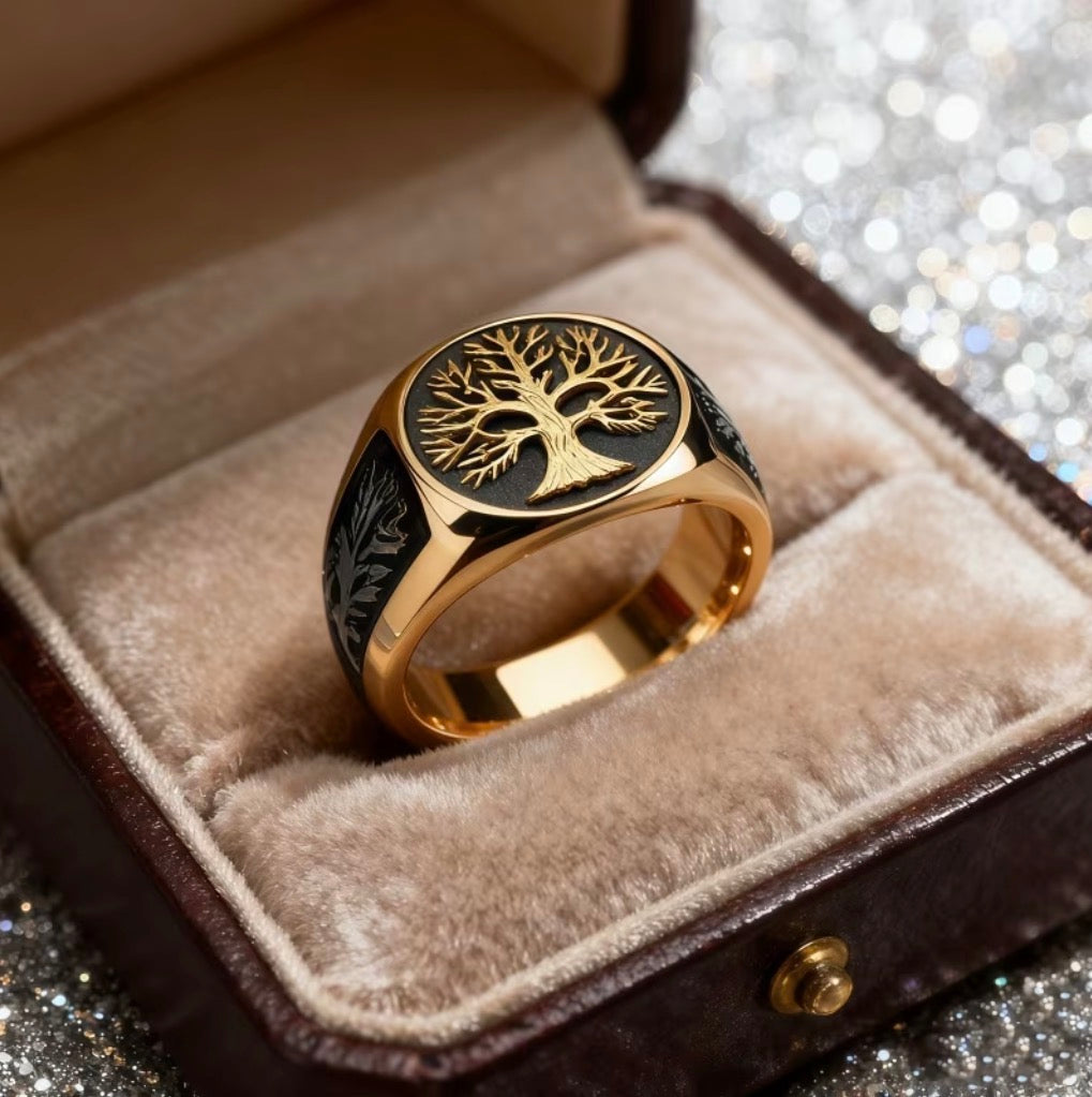 Anillo Caballero Ref 186 en Oro 18K Laminado