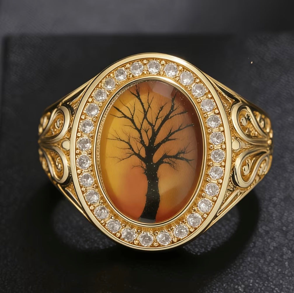 Anillo Caballero Ref 187 en Oro 18K Laminado