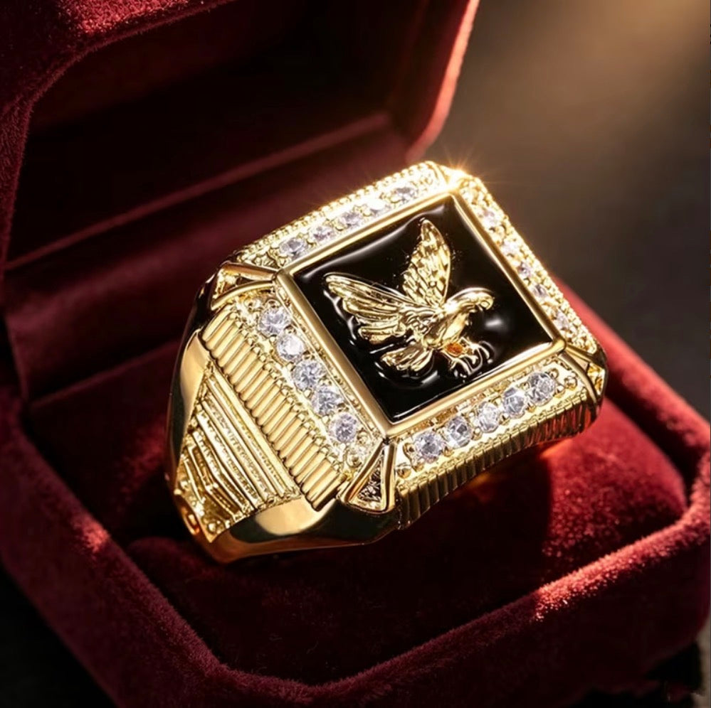 Anillo Caballero Ref 191 en Oro 18K Laminado