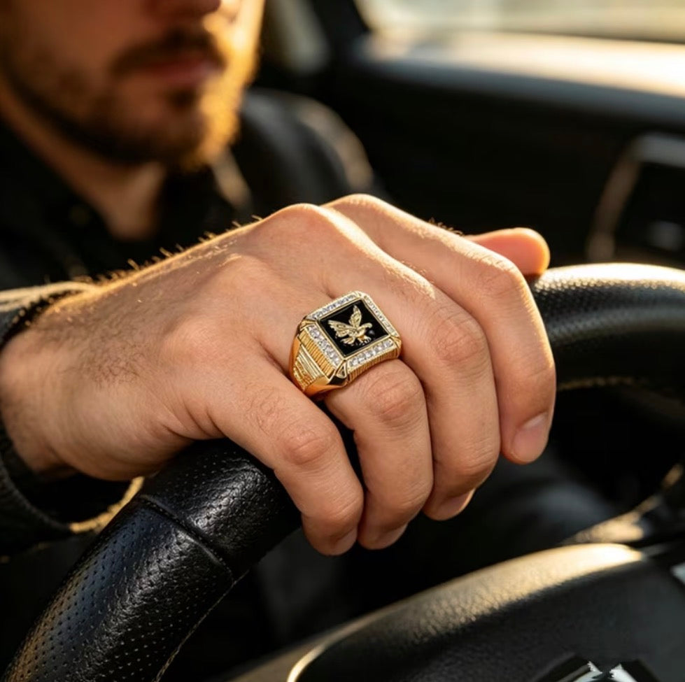Anillo Caballero Ref 191 en Oro 18K Laminado