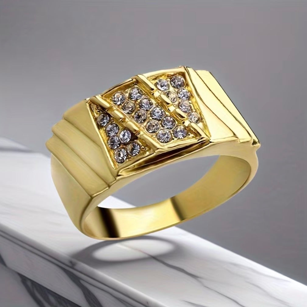 Anillo Caballero Ref 198 en Oro 18K Laminado