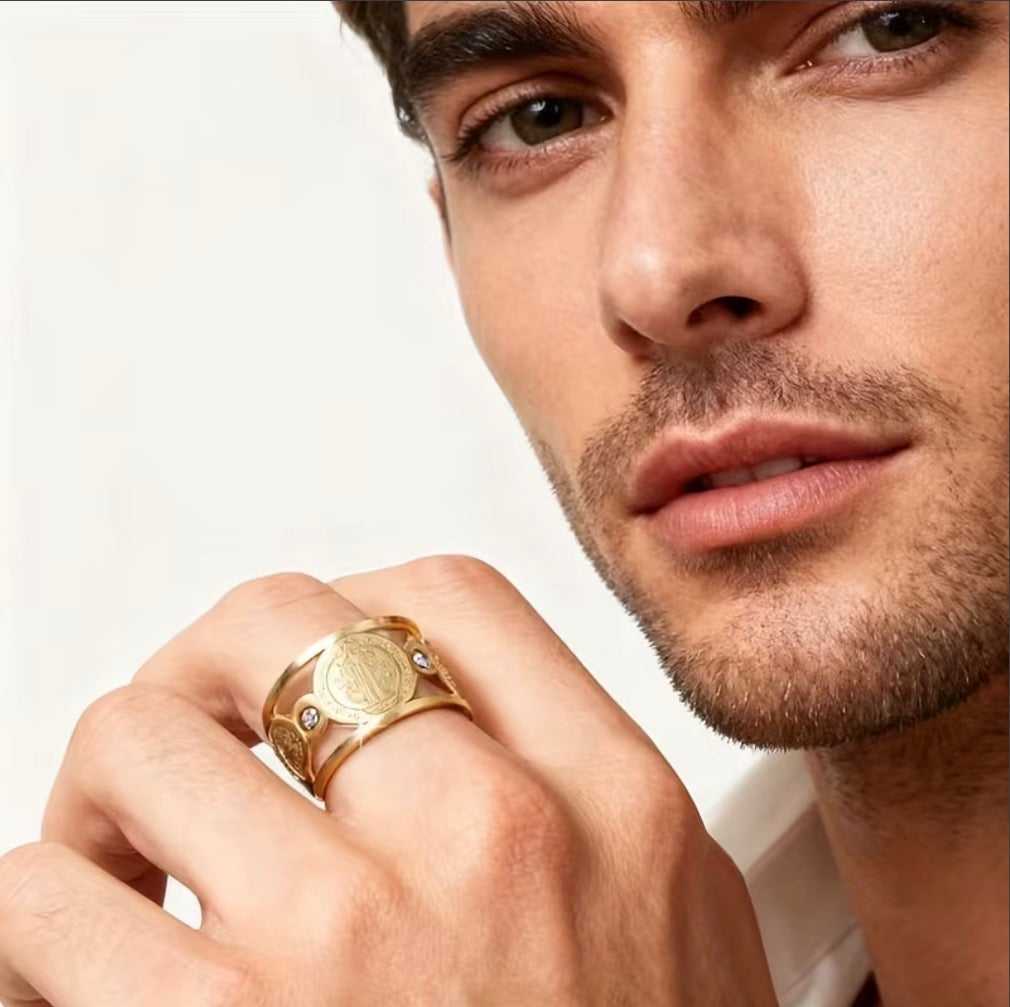 Anillo Ajustable SAN BENITO en Oro 18k laminado