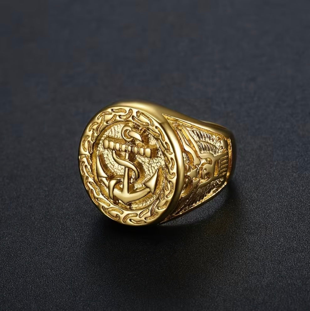 Anillo ANCLA en Oro 18K Laminado