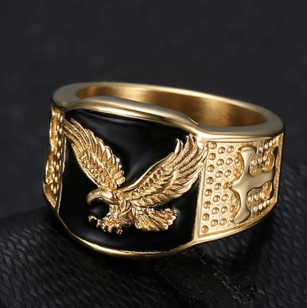 Anillo Caballero Ref 201 en Oro 18K Laminado