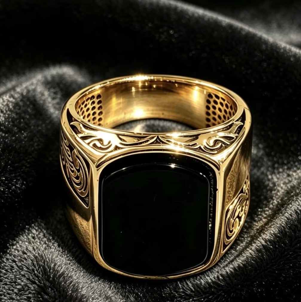 Anillo Caballero Ref 202 en Oro 18K Laminado