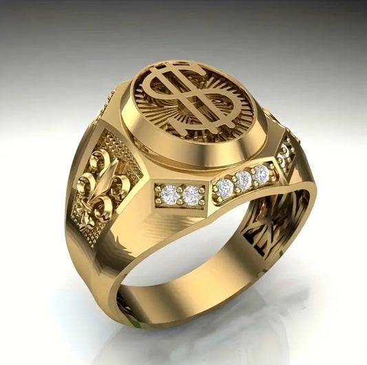 Anillo Caballero Ref 103 en oro 18k laminado