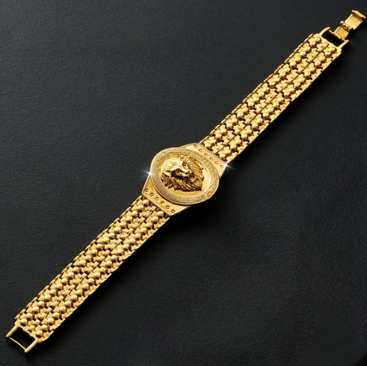 Pulsera León en Oro 18k Laminado