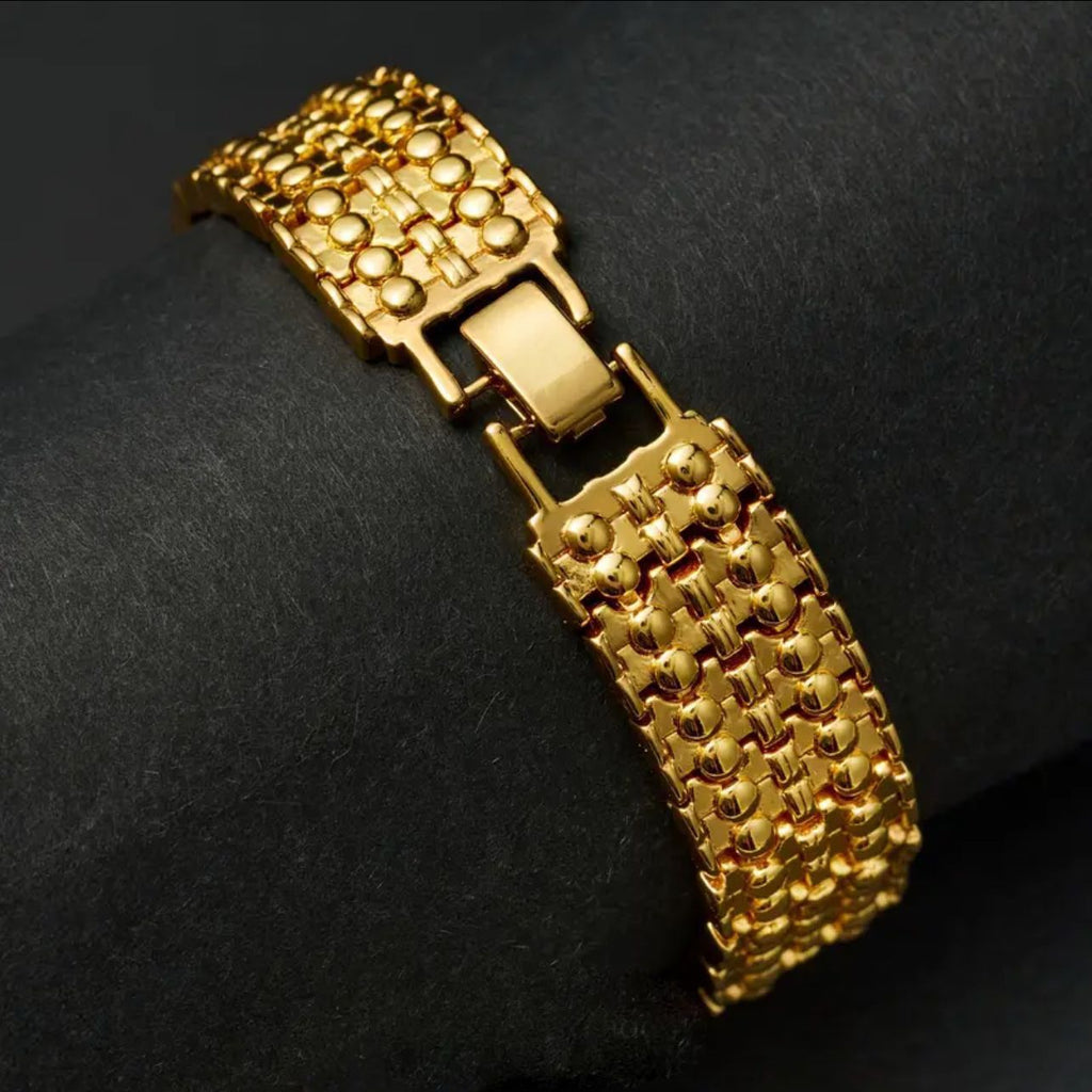 Pulsera León en Oro 18k Laminado