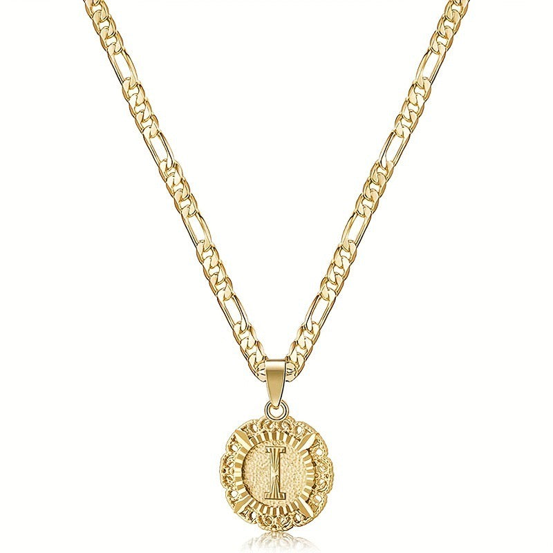 Cadena CARTER + Dije LETRA para DAMA en ORO 18K