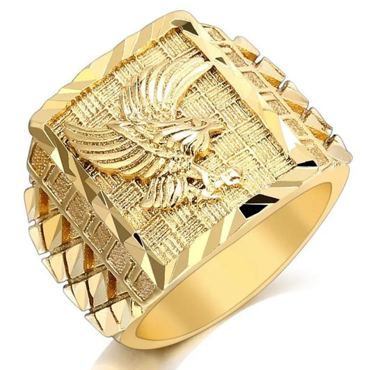 Anillo Caballero Ref 111 en oro 18k laminado