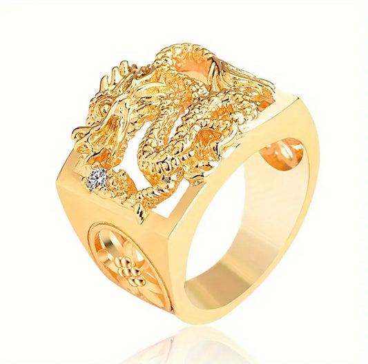 Anillo Caballero Ref 128 en oro 18k laminado