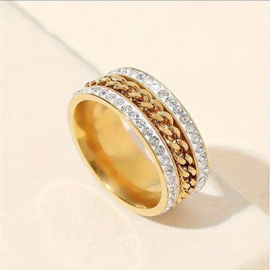 Anillo Caballero Ref 143 en oro 18k laminado