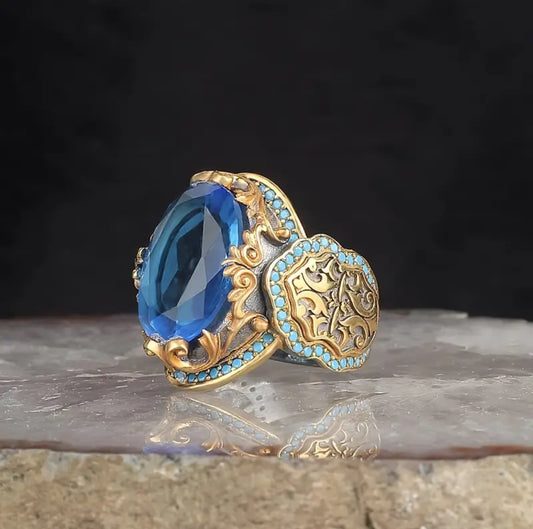 Anillo Caballero Ref 145 en oro 18k laminado