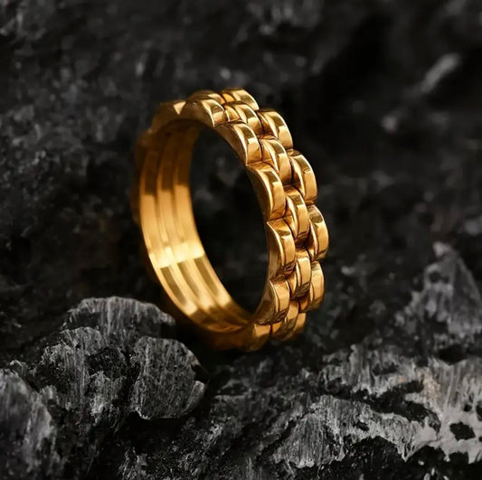 Anillo Caballero Ref 151 en oro 18k laminado