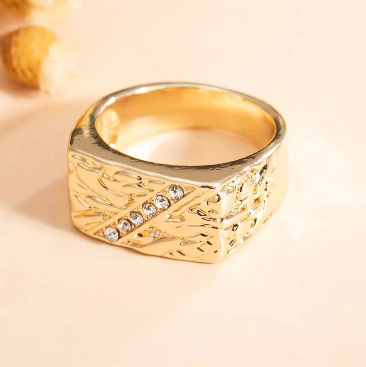 Anillo Caballero Ref 159 en oro 18k laminado