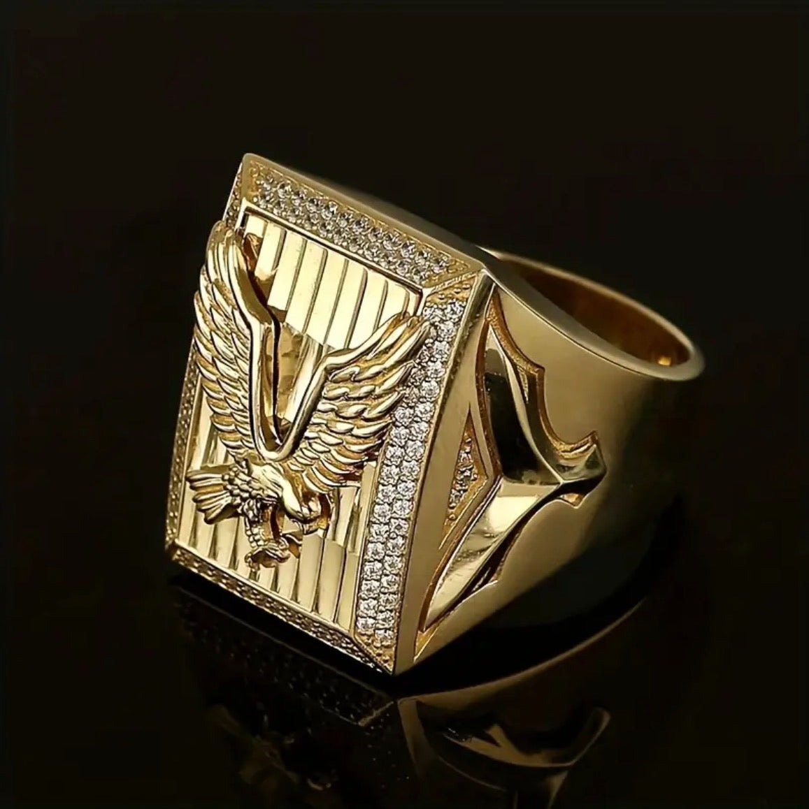 Anillo Caballero Ref 165 en Oro 18K Laminado