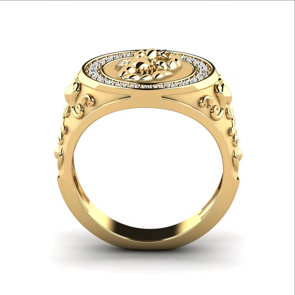 Anillo Caballero Aguila Ref 170 en Oro 18K Laminado