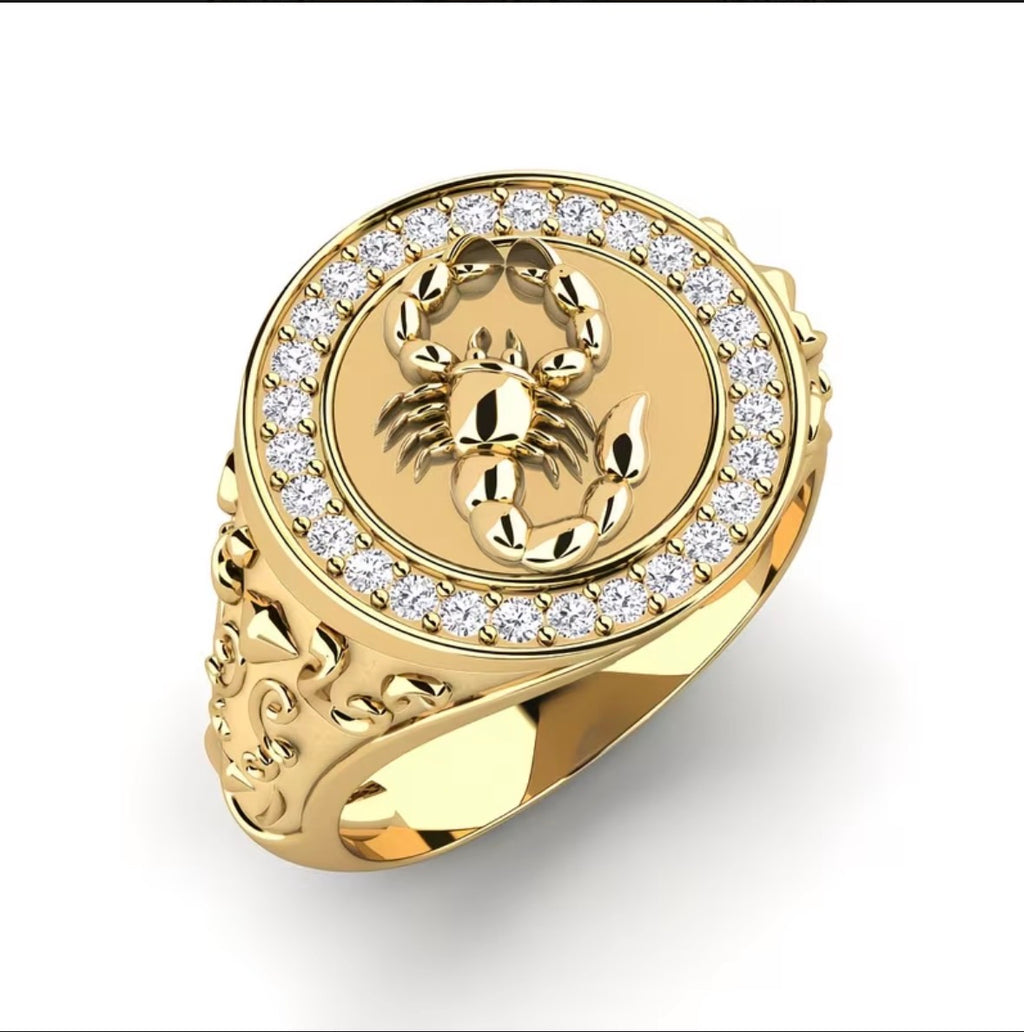 Anillo Caballero Aguila Ref 170 en Oro 18K Laminado