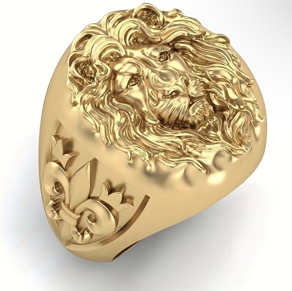 Anillo León en Oro 18K Laminado