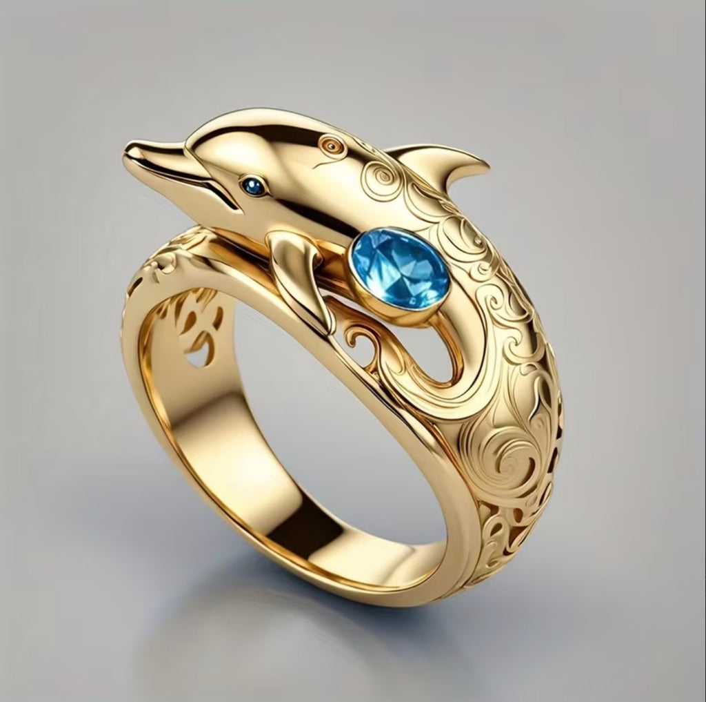 Anillo Delfín en Oro 18K Laminado