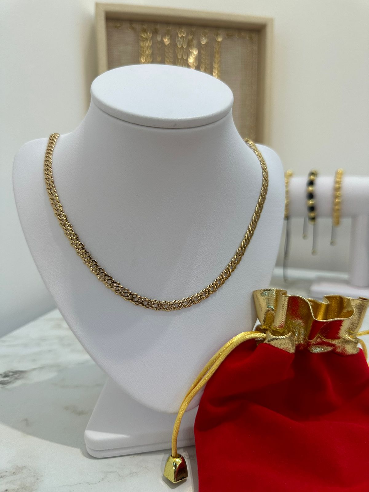 Cadena Egipcia en Oro Laminado 18k
