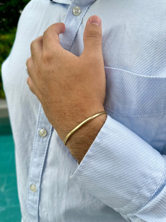 Pulsera Serpiente Delgada en Oro 18k Laminado