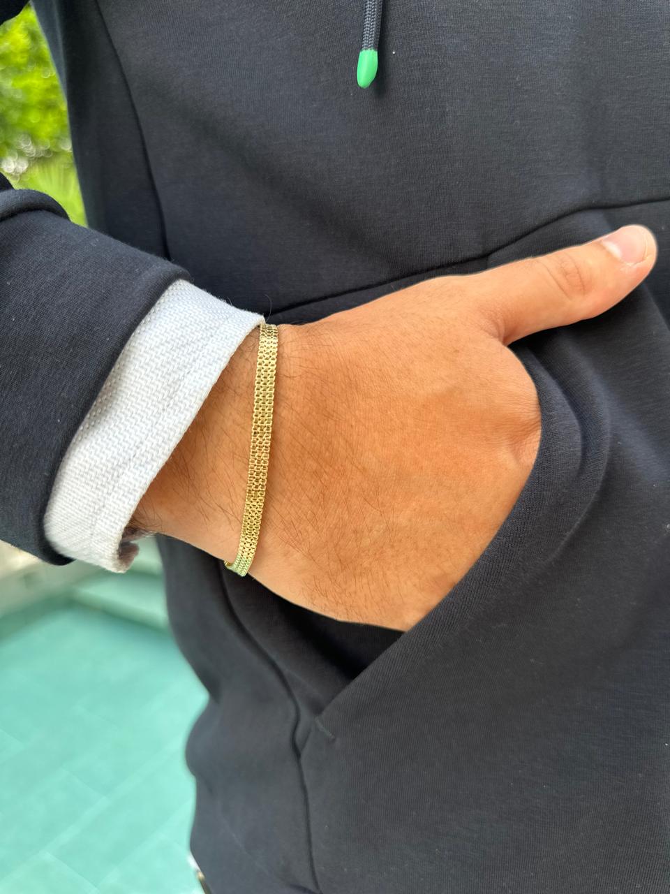 Pulsera Chinesca en Oro 18k Laminado