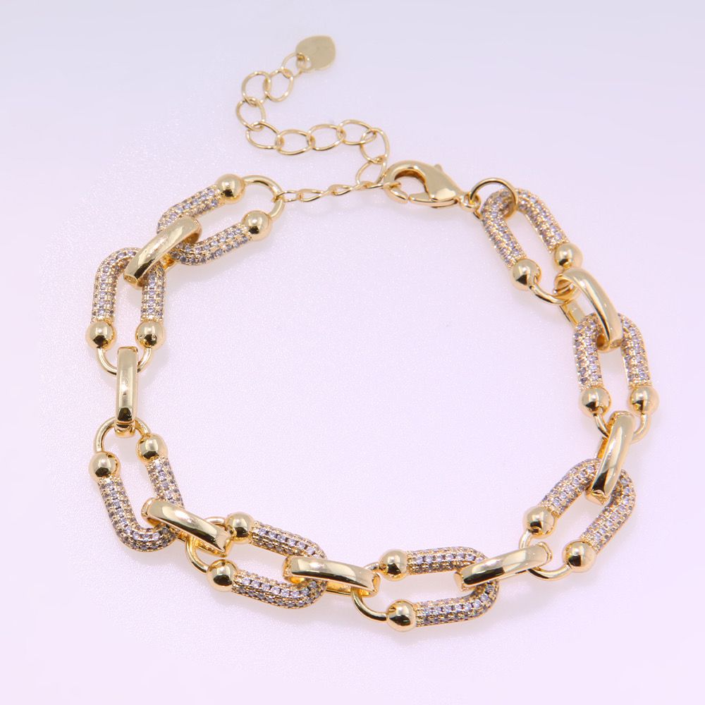 Pulsera ANCLA de Lujo en Oro 18k Laminado