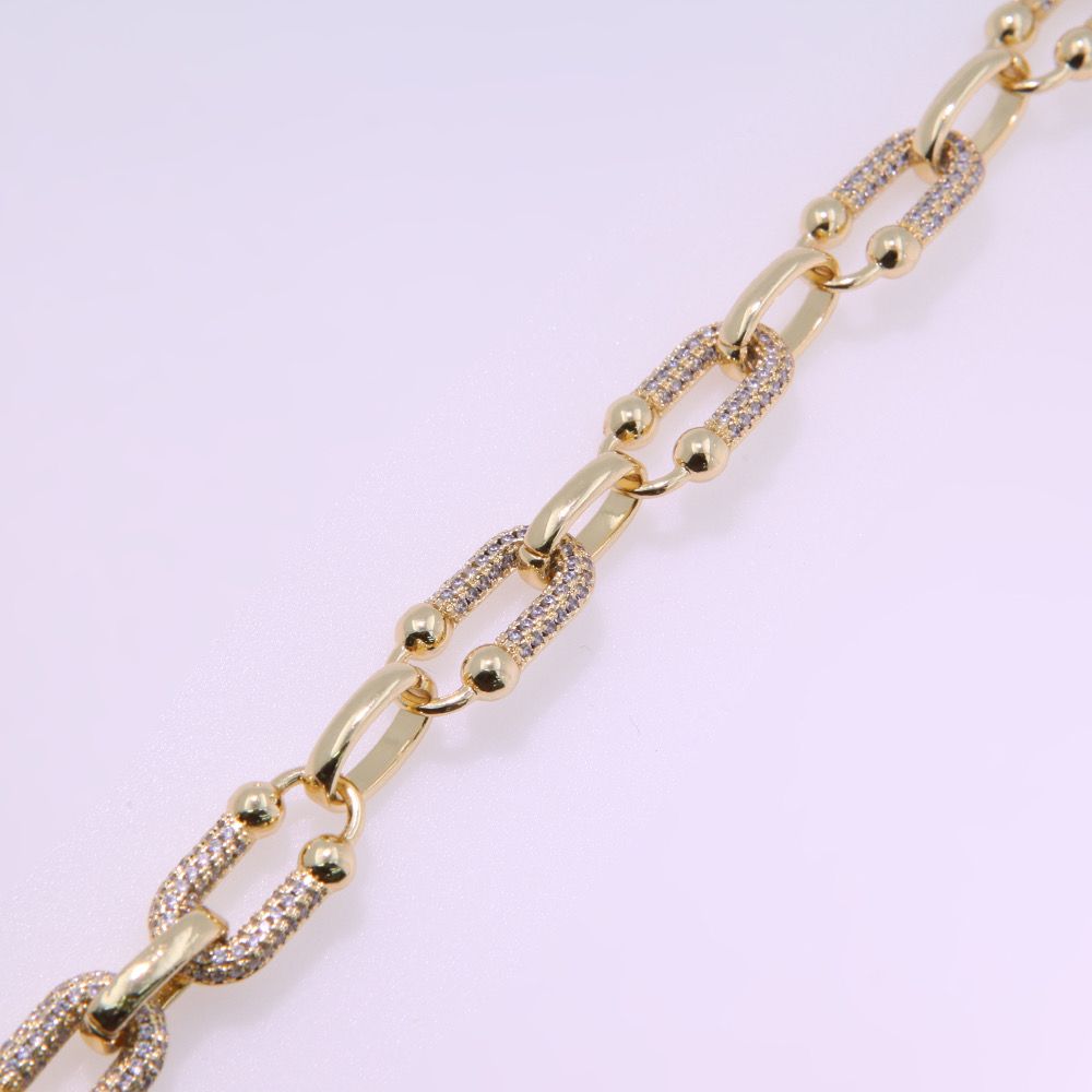Pulsera ANCLA de Lujo en Oro 18k Laminado