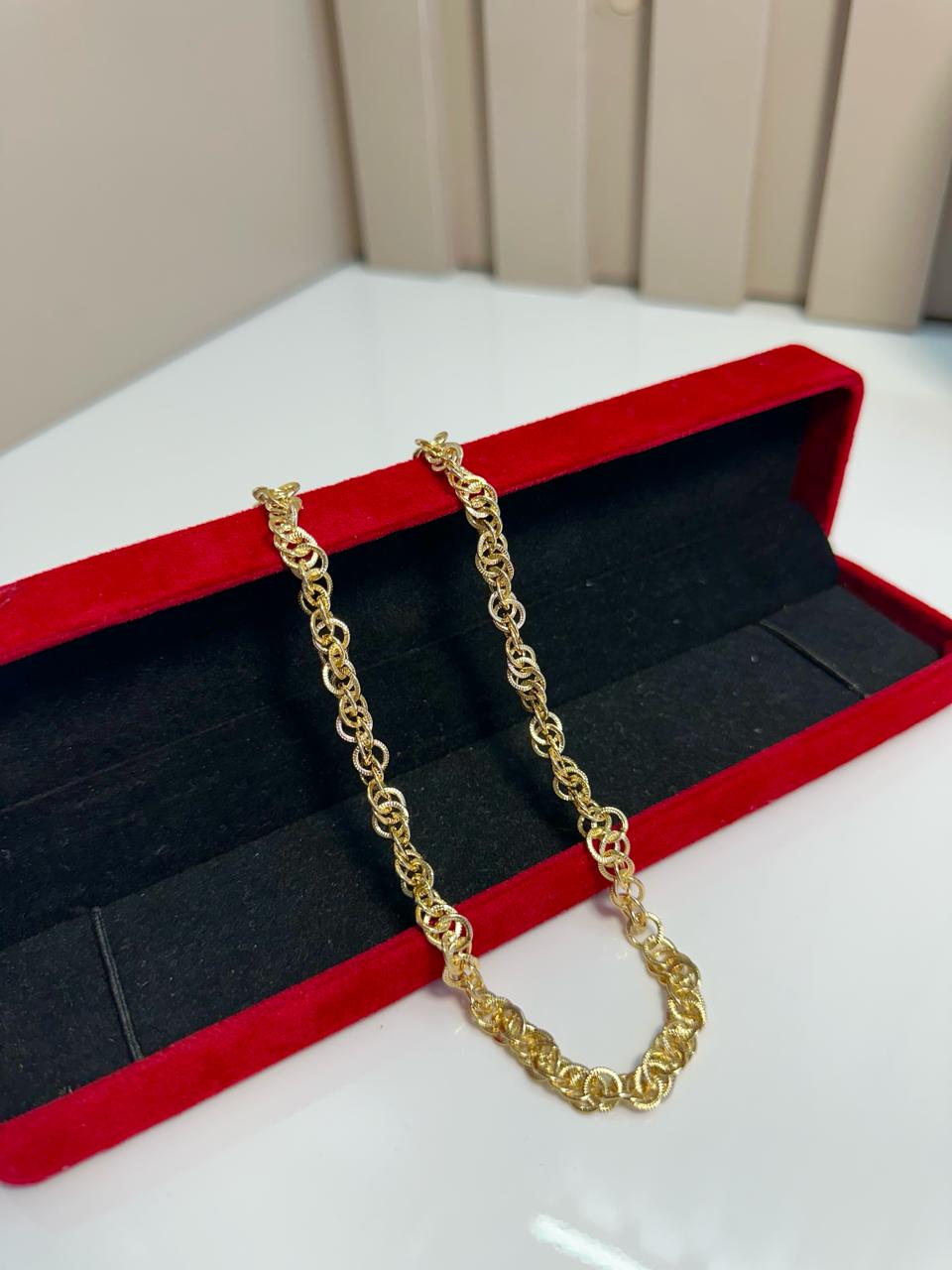 Cadena Argollada en Oro Laminado 18k